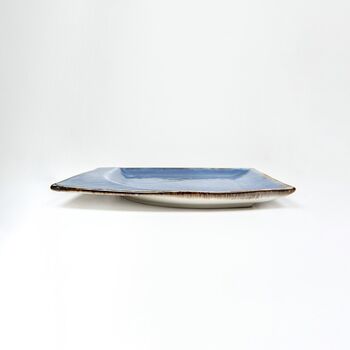 L Shaped Serving Platter, Dining Plate Curved Porcelain, 7 of 10