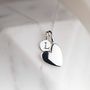 'Totally Devoted' Personalised Heart Charm Necklace, thumbnail 4 of 11