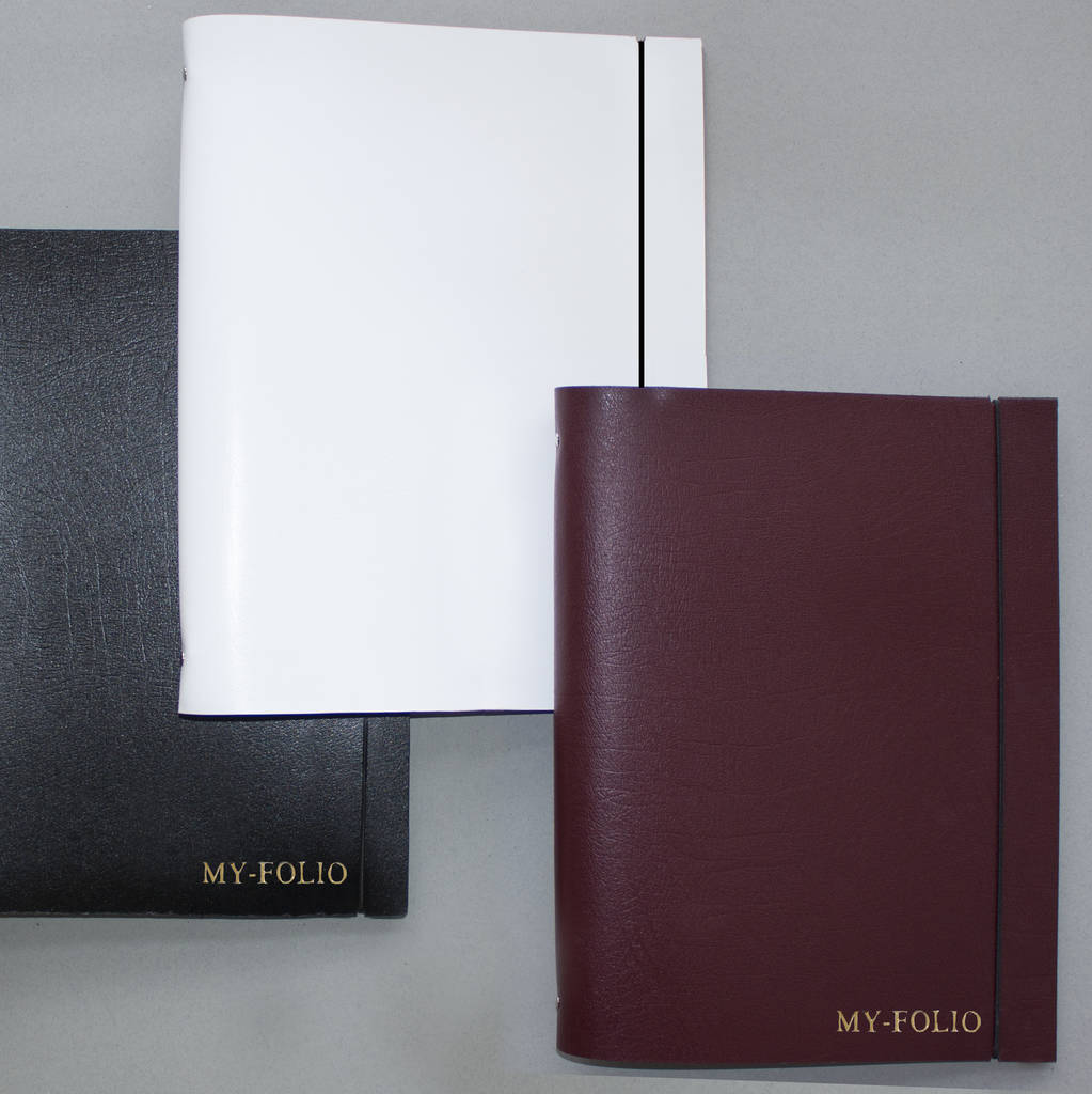 leather display portfolio album a4 a3 by myfolio