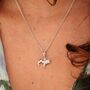 Lion Charm Necklace, Sterling Silver Or Gold Plated, thumbnail 1 of 11