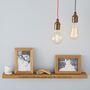 Personalised Solid Oak Shelf With Optional Oak Frames And Print Service, thumbnail 2 of 7