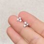 Sterling Silver Galaxy Star Stud Earrings, thumbnail 2 of 6