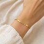 Personalised Curve Bar Bracelet Engrave Name Symbol, thumbnail 5 of 10