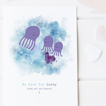 With All My Heart Personalised Father's Day Card, 6 of 8