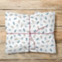 Christmas Blue Gift Wrapping Paper Roll Or Folded, thumbnail 1 of 3