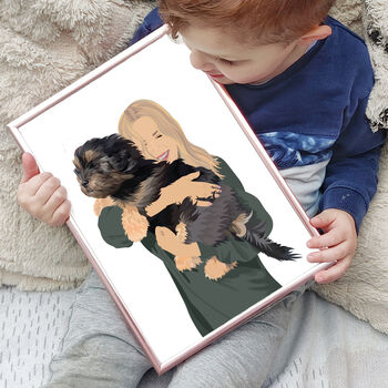Custom Vibrant Personalised Pet Portrait Dog Cat, 4 of 12