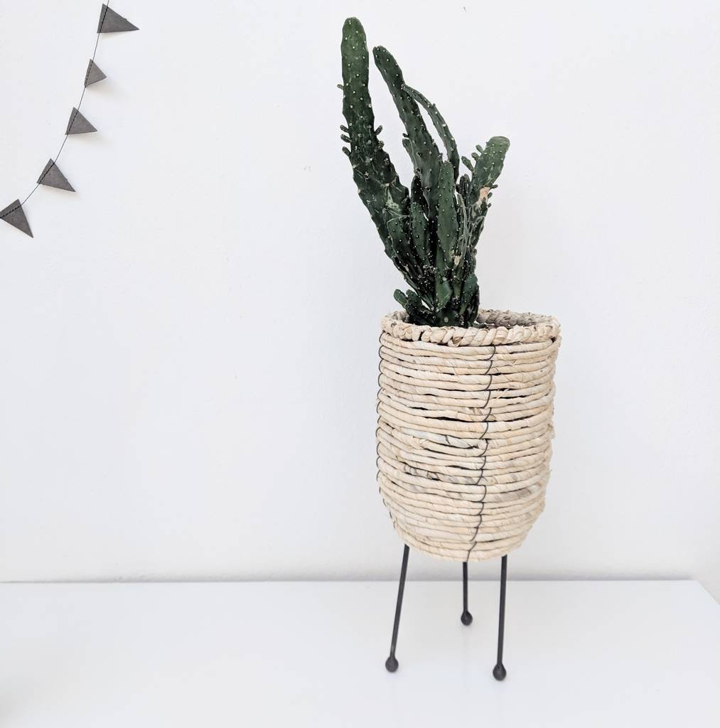 rope basket planter by peastyle