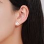 Mismatched Cauldron And Witch Hat Stud Earrings In Sterling Silver, thumbnail 7 of 12