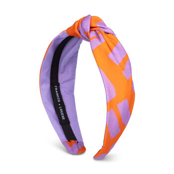 Love Orange And Lilac Knot Headband, 3 of 9