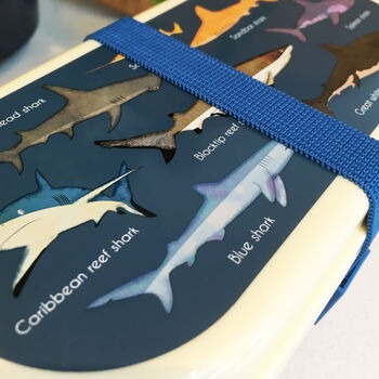 Children's Shark Design Bento Lunch Box, 6 of 12