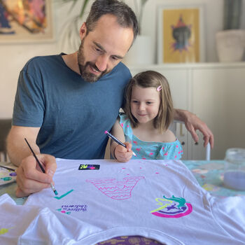 Children's Unicorn T Shirt Painting Craft Kit, 6 of 9