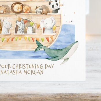 Noah's Ark Christening Cards For Boys And Girls, 6 of 8
