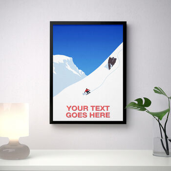 Personalised Snowboarding Print, 3 of 6