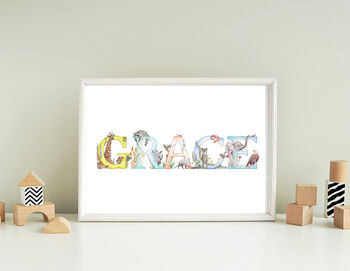Personalised Fine Art Giclée Name Print, 3 of 11