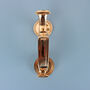 G Decor The Windsor Polished Brass Door Knocker Elegant Front Door Hardware Fitting, thumbnail 4 of 4