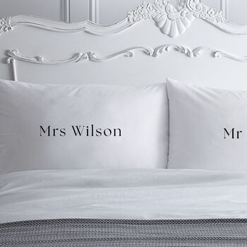Personalised Couple Pillowcase Set, 2 of 2