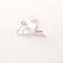 Sterling Silver Music Note Earrings Gift For Music Teacher With Thank You Quote, thumbnail 3 of 6