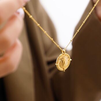 Leo Zodiac Necklace 18k Gold Plated Gift, 3 of 8