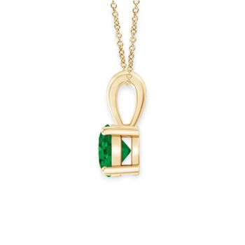 Genuine Emerald Necklace In 9ct Gold, 11 of 12
