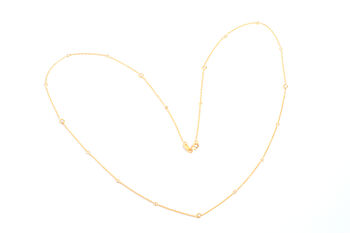 18 Ct. Yellow Gold Chain Set With White Diamonds, 5 of 7