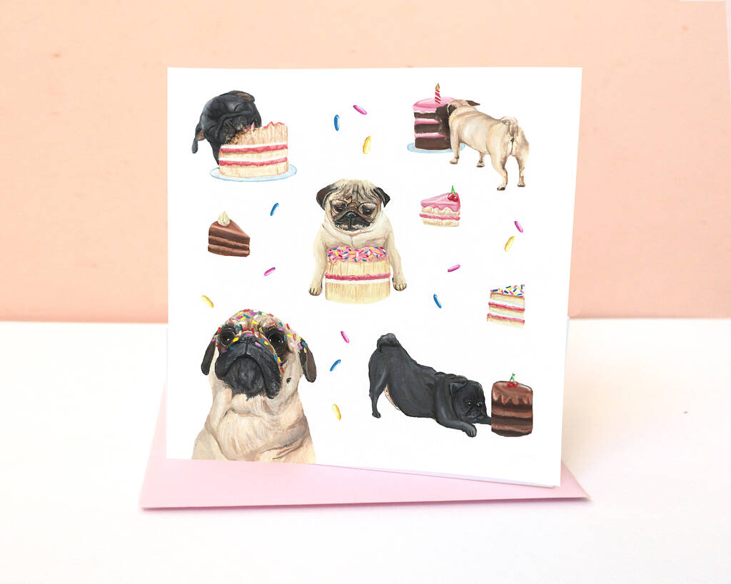 You haven't aged a bit! Details about   Pug Birthday Card with Envelope Girl