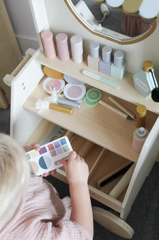 Personalised Wooden Beauty Salon Vanity Toy, 11 of 12