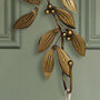 Gold Mistletoe Wreath Hanger, thumbnail 4 of 4