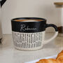 Personalised Handmade Dipped Dash Ceramic Mug, thumbnail 4 of 7