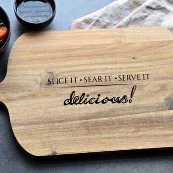 Personalised Natural Wood Chopping Board – Father's Day Gift, 2 of 10