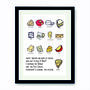 'Sweet Dreams Are Made Of Cheese' Framed Print, thumbnail 1 of 6