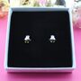 Penguin Enamel Stud Earrings, thumbnail 1 of 2