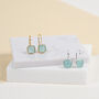 Mondello Silver Or Gold Plated Gemstone Hook Earrings, thumbnail 2 of 10