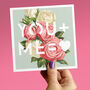 You + Me = Love Valentine's Card, thumbnail 1 of 2