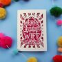 Papercut Wife Christmas Card, thumbnail 4 of 7