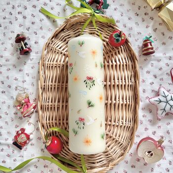 Hand Painted Christmas Countdown Candle, 5 of 5