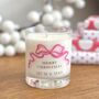 Christmas Ribbon Personalised Candle Gift, thumbnail 2 of 3