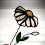 Daisy White Stained Glass Faux Flower Stem, thumbnail 4 of 6