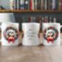 Personalised Shih Tzu Christmas Wreath Dog Mug, thumbnail 2 of 2