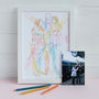 Personalised Colour In Family Portrait Print, thumbnail 7 of 12