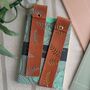 Tan And Silver Fern Botanical Personalised Bookmark, thumbnail 5 of 6