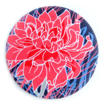Nancy Silk Covered Compact Mirror, 5 of 6