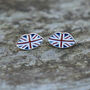 British Union Jack Lips Stud Earrings, thumbnail 1 of 2