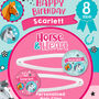 Personalised Horse And Heart Birthday Hair Clips, thumbnail 3 of 3