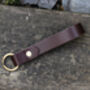 Personalised English Leather Keyring Outdoor Fathers Day Gift, thumbnail 6 of 7