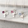 Angel Wing Birthstone Necklace, thumbnail 11 of 12