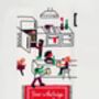 Beer In The Fridge, Love In My Heart Tea Towel, thumbnail 1 of 3