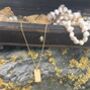 Gold Pave Bar Necklace, thumbnail 8 of 9