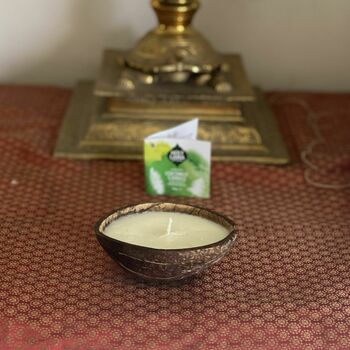 Coconut Shell Candle With Coconut Perfume, 3 of 4