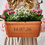 Engagement Or Wedding Gift Personalised Terracotta Trough / Window Box, thumbnail 1 of 2