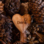 Horseshoe Personalised Olive Wood Heart, thumbnail 1 of 1